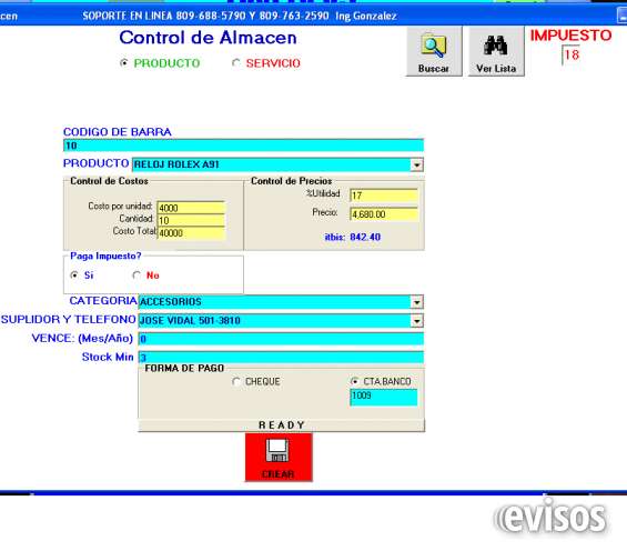 Super Especial Sistema De Facturacion Rd3500 Plan Ec En Santo Domingo Técnicos 150436 8576