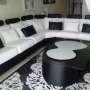 Mueble moderno con estilo exclusivo blanco y negro